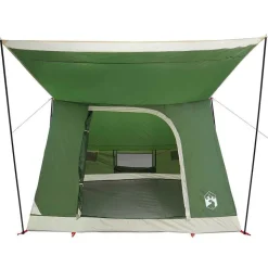 vidaXL Camping telt med tag Grøn 282 x 225 x 154 cm taft