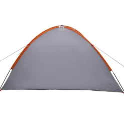 vidaXL Camping telt med tag Grå og orange 308 x 268 x 130 cm Polyester