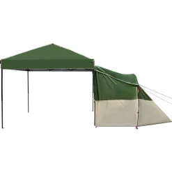 vidaXL Camping Telt Sæt med tag 2 pcs Grøn Taffeta og Stof