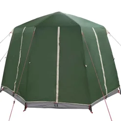 vidaXL Camping telt til 3 personer Grøn og Hvid 320 x 320 x 203 cm