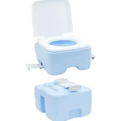 vidaXL Camping toilet Blå 41,5 x 36,5 x 42 cm Høj-densitet Polyethylen