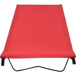 vidaXL campingseng 180x60x19 cm oxfordstof og stål rød