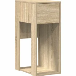 vidaXL Computertårnstativ med skuffe 30x44x74 cm sonoma-eg