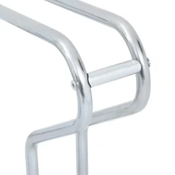 vidaXL cykelstativ til 2 cykler fritstående galvaniseret stål