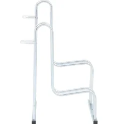 vidaXL cykelstativ til 2 cykler fritstående galvaniseret stål