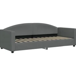 vidaXL daybed med madras 80x200 cm stof mørkegrå