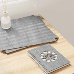 vidaXL Dekor Panels 12 pcs Grå Sonoma 30 x 30 x 0,27 cm