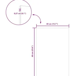 vidaXL Dekor Panels 50 pcs Røget eg 40 x 60 x 0,27 cm Konstrueret træ