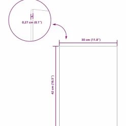vidaXL Dekor Panels 12 pcs Røget eg 30 x 42 x 0.27 cm Konstrueret træ