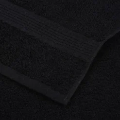vidaXL 12-delt håndklædesæt FROGN sort 360 gsm