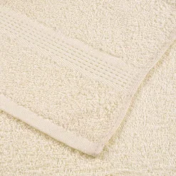vidaXL 12-delt håndklædesæt FROGN cremefarvet 360 g/m²