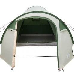vidaXL Dome Telt Kuppel med tag med opbevaring Grøn 384 x 254 x 170 cm