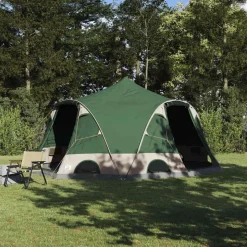 vidaXL Dome Telt 4-Personer med tag Grøn 505 x 450 x 248 cm