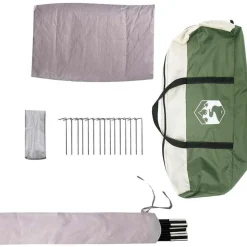 vidaXL Dome Telt 4-Personer med tag Grøn 505 x 450 x 248 cm