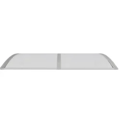 vidaXL dørbaldakin 150x100 cm polycarbonat grå