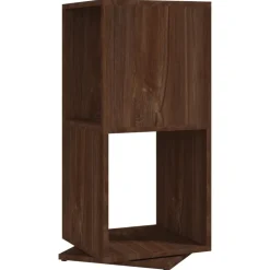 vidaXL drejelig reol 34,5x34,5x75,5 cm konstrueret træ brun egetræ