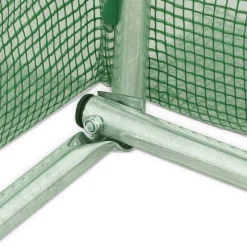 vidaXL drivhus med stålstel 10 m² 5x2x2,3 m grøn