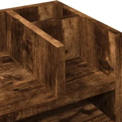 vidaXL dueslag til skrivebord 44,5x24x25 cm konstrueret træ røget eg