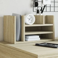 vidaXL dueslag til skrivebord 44,5x24x25 cm konstrueret træ sonoma-eg