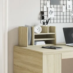 vidaXL dueslag til skrivebord 44,5x24x25 cm konstrueret træ sonoma-eg