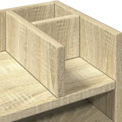 vidaXL dueslag til skrivebord 44,5x24x25 cm konstrueret træ sonoma-eg