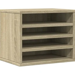 vidaXL dueslag til skrivebord 36x26x29,5 cm konstrueret træ sonoma-eg