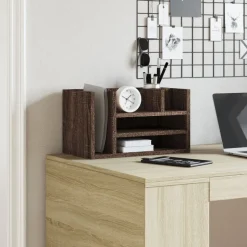 vidaXL dueslag 44,5x24x25 cm konstrueret træ brun egetræsfarve