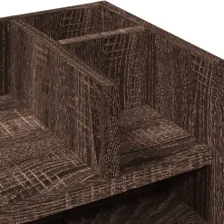vidaXL dueslag 44,5x24x25 cm konstrueret træ brun egetræsfarve
