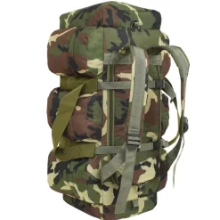 vidaXL duffelbag i 3-i-1 army-stil 45 l camouflage