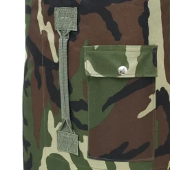 vidaXL duffeltaske i militærstil 85 l camouflage