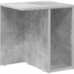 vidaXL Endebord Beton Grå 37 x 32 x 40 cm Konstrueret træ