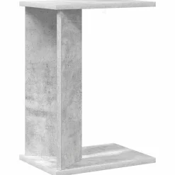 vidaXL Endebord Beton Grå 35 x 25 x 50 cm Konstrueret træ
