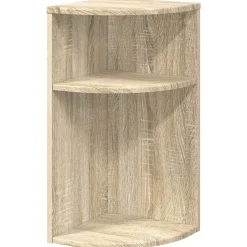 vidaXL Endebord Sonoma eg 29,6 x 29,6 x 60 cm Konstrueret træ