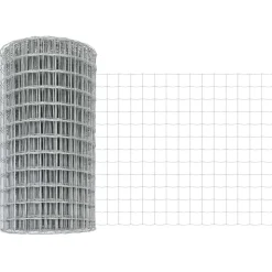 vidaXL Euro Hejn 0,4 x 10 m PVC-belagt jern