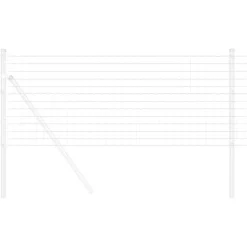 vidaXL Euro Hejn 0,4 x 10 m PVC-belagt jern