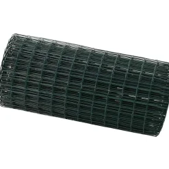 vidaXL Euro Hejn Grøn 0,4 x 10 m PVC-belagt jern