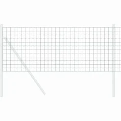 vidaXL Euro Hejn Grøn 0,4 x 10 m PVC-belagt jern