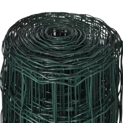 vidaXL eurohegn 10 x 0,8 m stål grøn