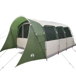 vidaXL Familietelt med tag Grøn og Hvid 576 x 325 x 213 cm