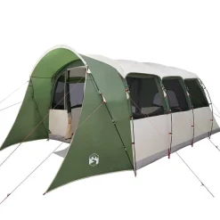 vidaXL Familietelt med tag Grøn og Hvid 576 x 325 x 213 cm
