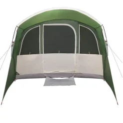 vidaXL Familietelt med tag Grøn og Hvid 576 x 325 x 213 cm