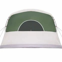 vidaXL Familietelt med tag Grøn og Hvid 576 x 325 x 213 cm