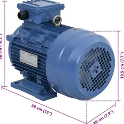 vidaXL 3-faset elektrisk motor 3 kW/4 hk 2-polet 2840 o/m aluminium