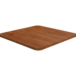 vidaXL firkantet bordplade 40x40x1,5 cm behandlet massivt eg mørkebrun