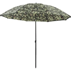 vidaXL Fisker Parasol Camouflage 240 x 210 cm Oxford polyester