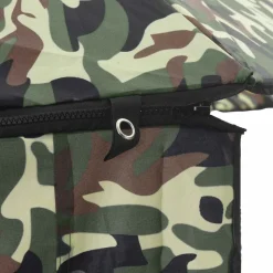 vidaXL Fisker Parasol Camouflage 240 x 210 cm Oxford polyester