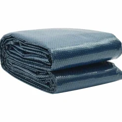 vidaXL flydende solopvarmet poolovertræk 260x160 cm PE sort og blå