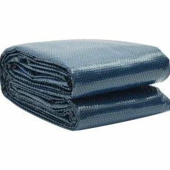 vidaXL flydende solopvarmet poolovertræk 549x274 cm PE sort og blå