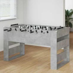 vidaXL Fodboldbord BetonGrå 146,5 x 74 x 85 cm Konstrueret træ