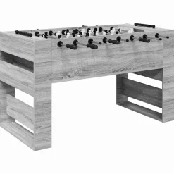 vidaXL Fodboldbord Grå Sonoma 146,5 x 74 x 85 cm Konstrueret træ